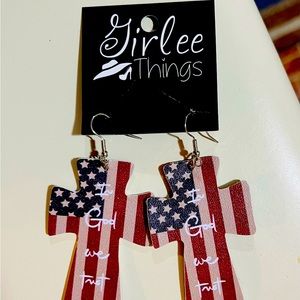 Cross Earrings Brand New